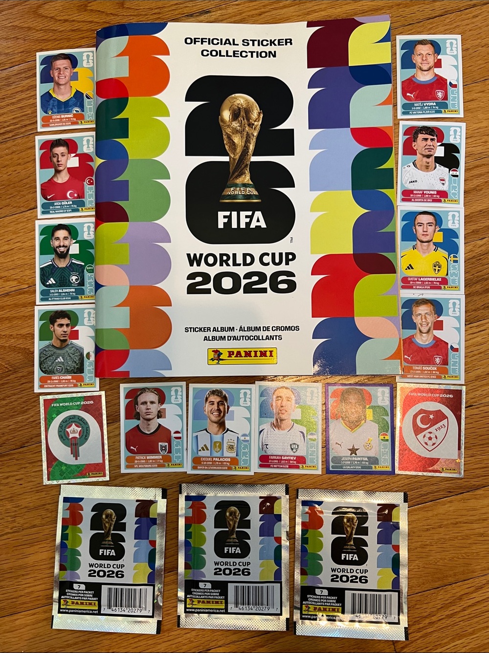 NWOT Panini Official 2026 FIFA World Cup Sticker Album + 35 Stickers